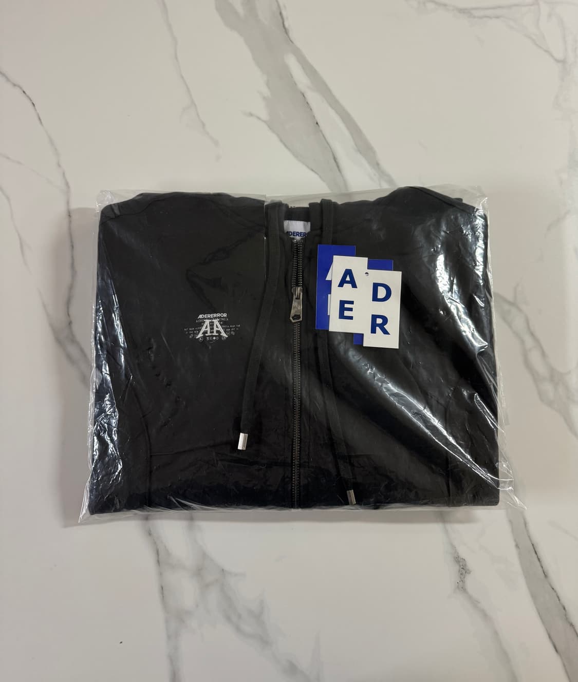 (새상품) 아더에러 놀크 로고 후드집업 카키 주우재 착용 상품이미지3