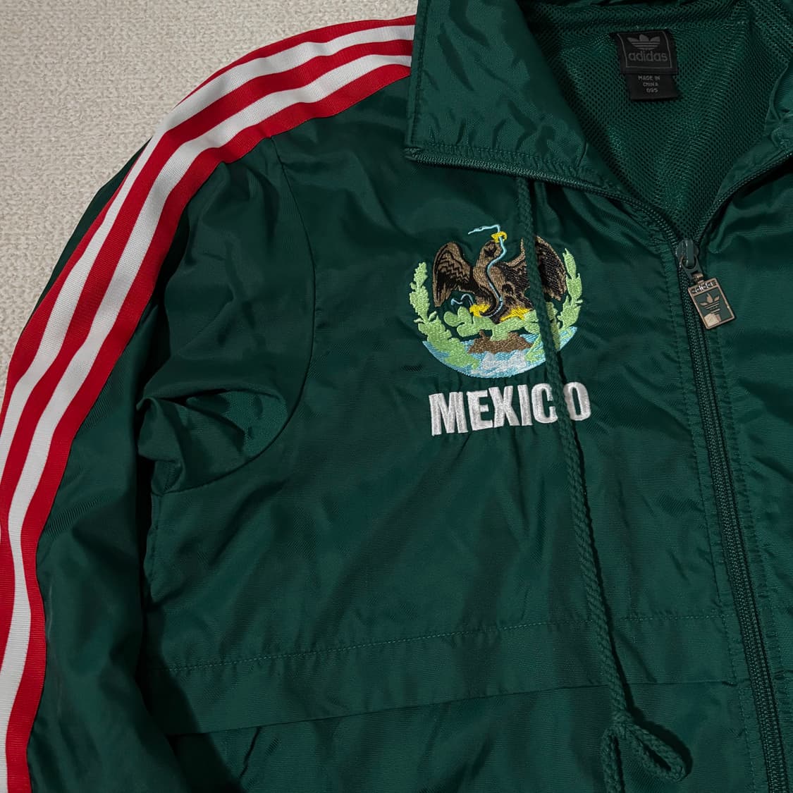 아디다스 멕시코 그린 파이어버드 바람막이 상품이미지2