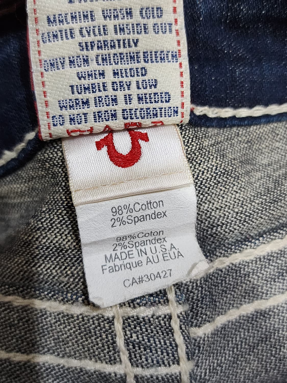 트루릴리젼 JOEY 백포켓 큐빅 로우라이즈 부츠컷 데님팬츠 청바지 26 상품이미지8