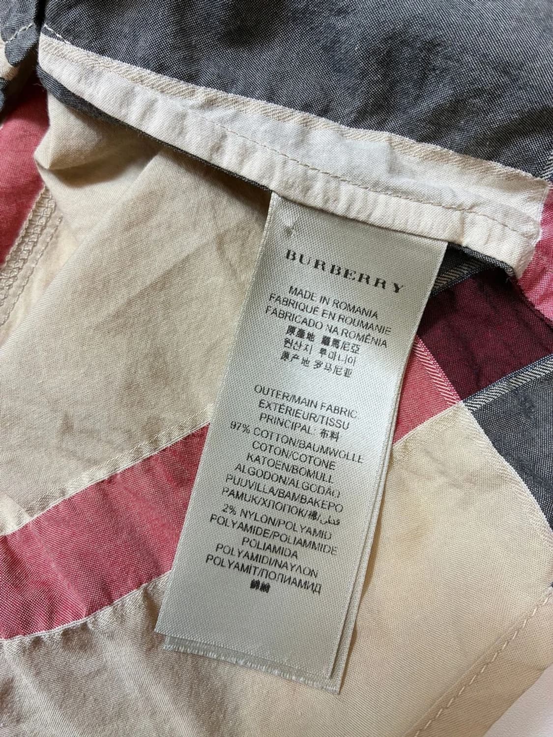 버버리 브릿 셔링 노바 체크 7부 블라우스 PN8384 상품이미지8