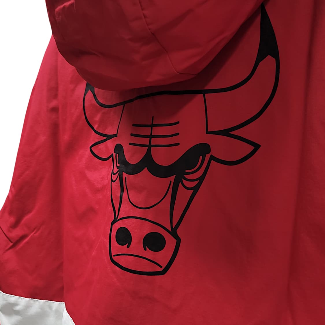 [M] NBA 시카고불스 레드&화이트 바람막이 후드아노락 상품이미지6