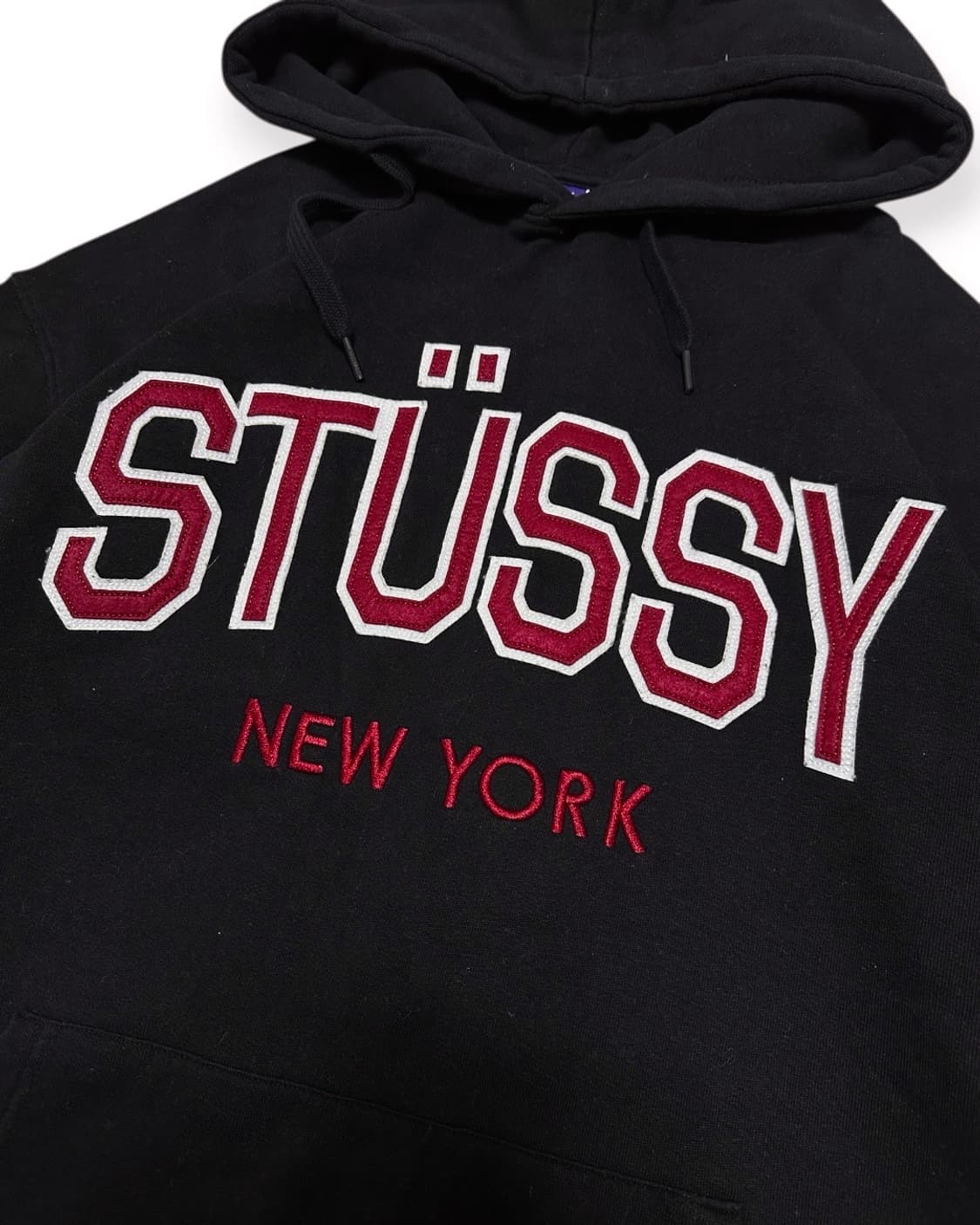 스투시 usa 뉴욕 블랙 후드티 상품이미지4