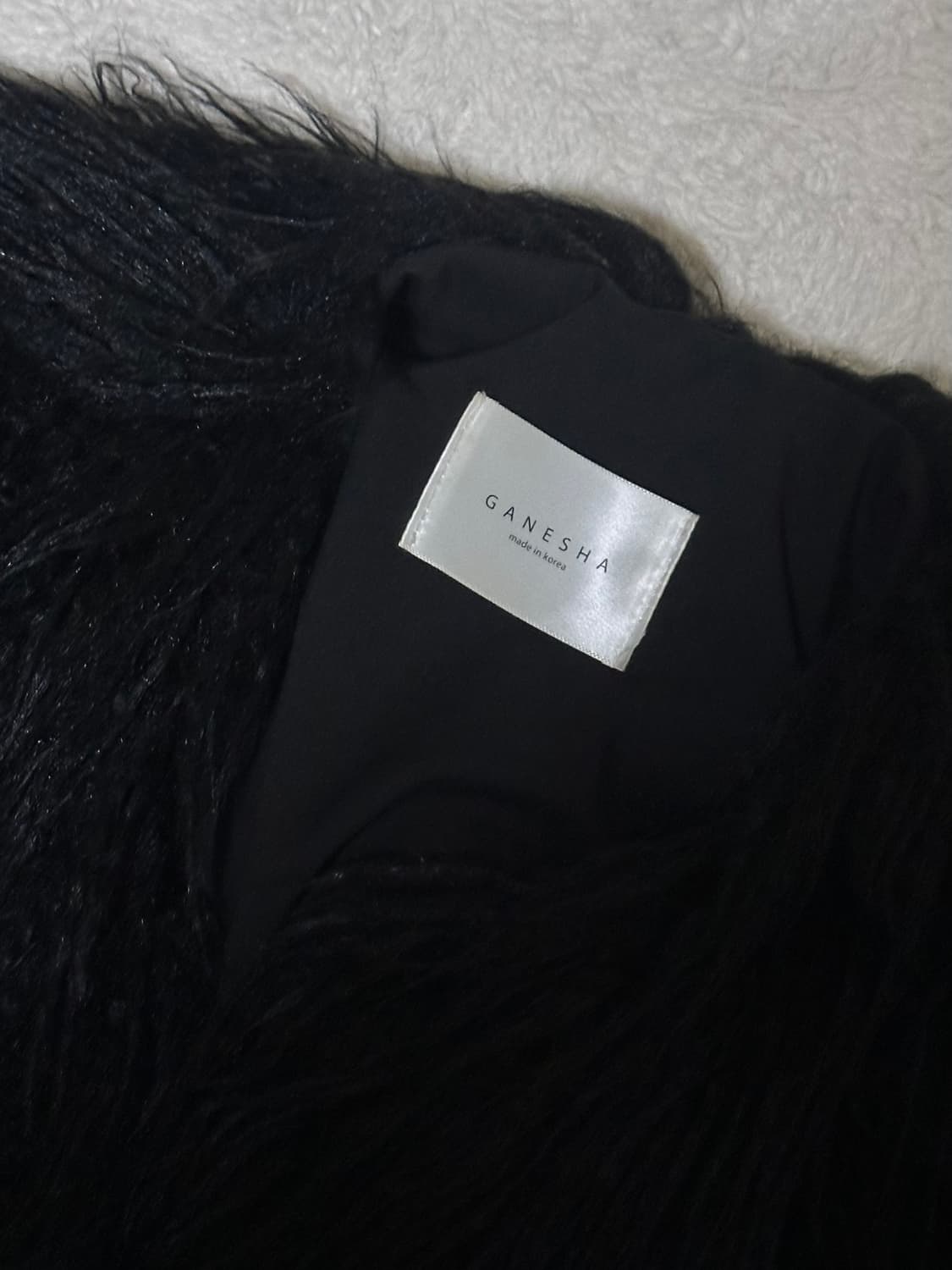 Odor 크루엘라 퍼자켓 - 블랙 상품이미지5