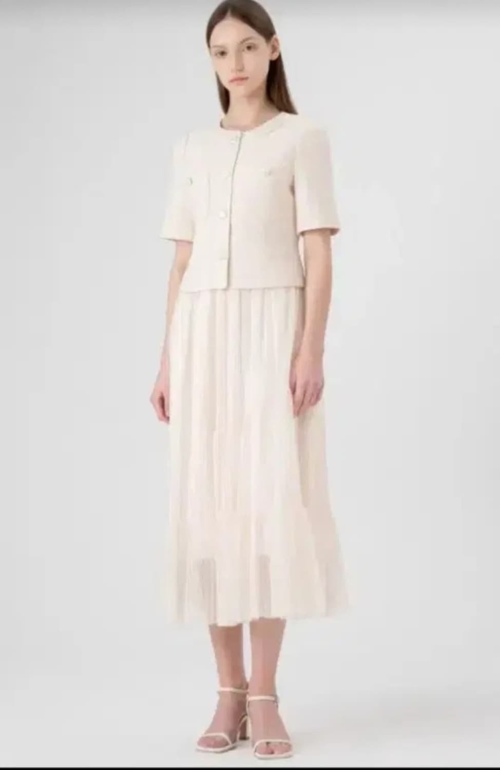 (새상품) LINE 라인 트위드원피스 상품이미지1