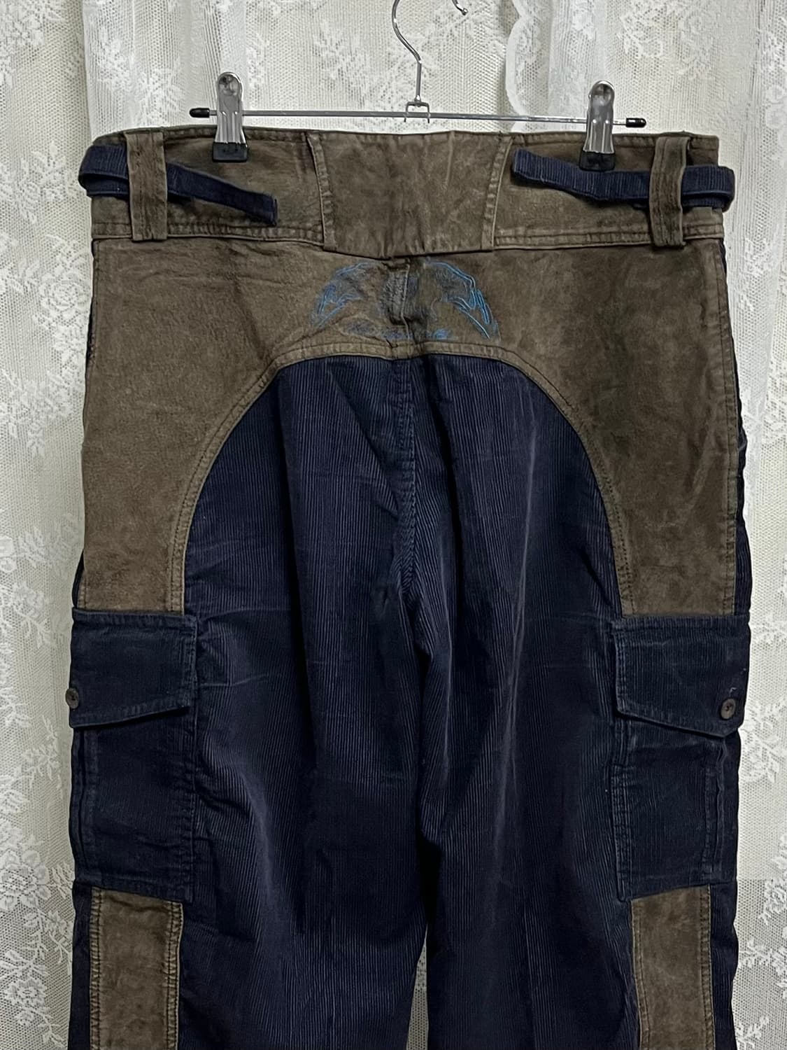 48) 로베르토 까발리 코듀로이 카고 팬츠 네이비 상품이미지4