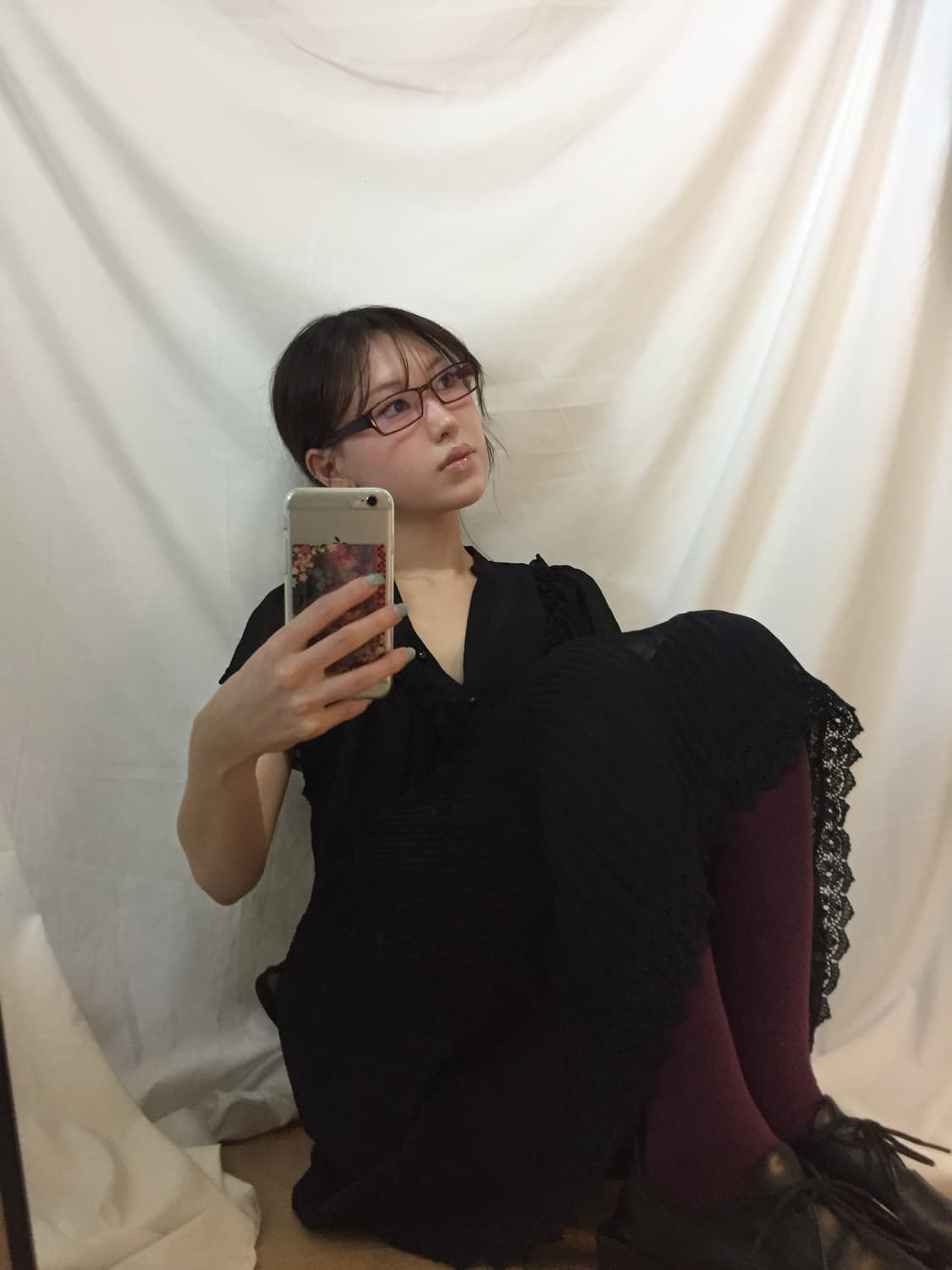 프릴 시스루 블라우스 상품이미지1