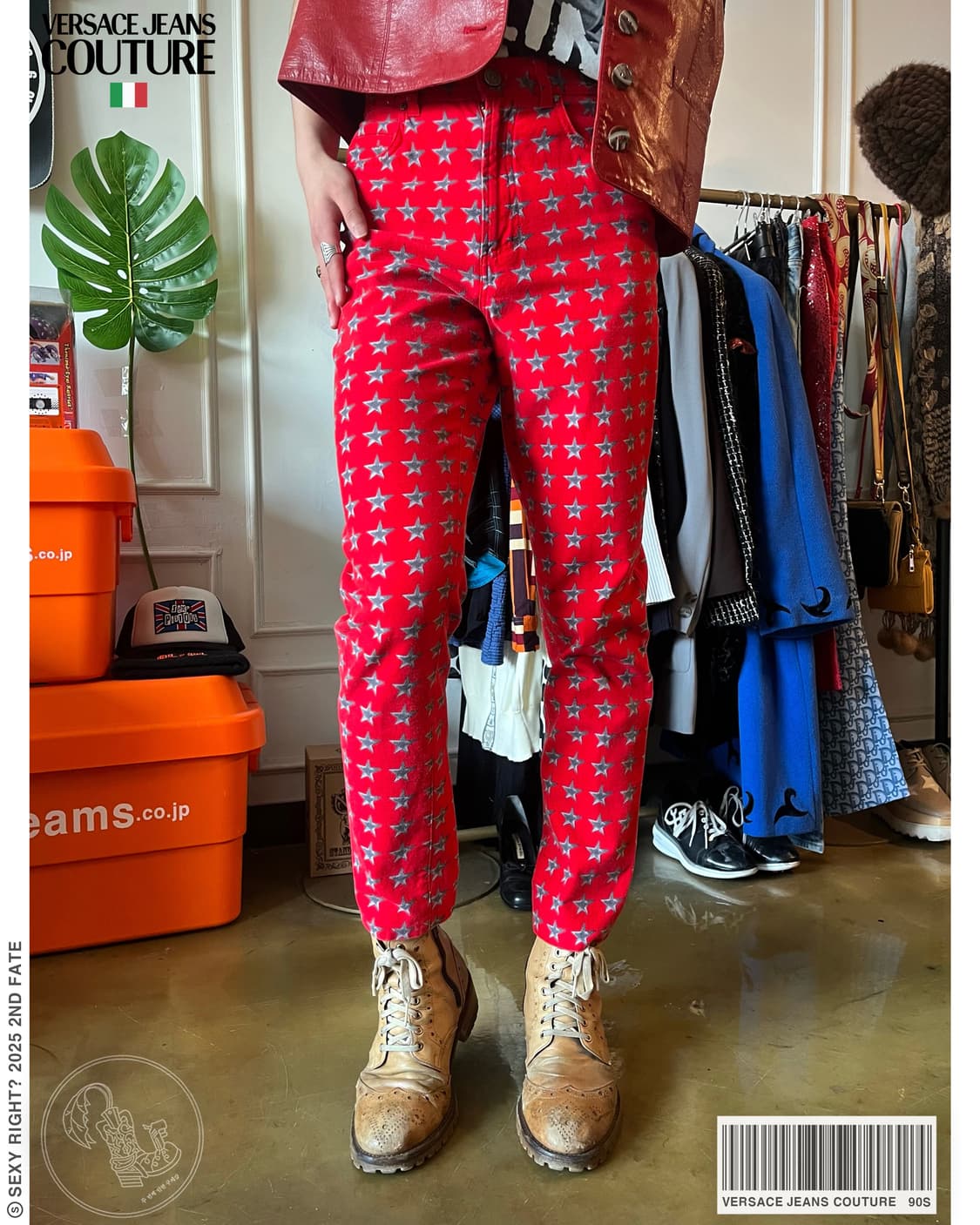 90s VERSACE Archive Star Printed Pants 상품이미지1