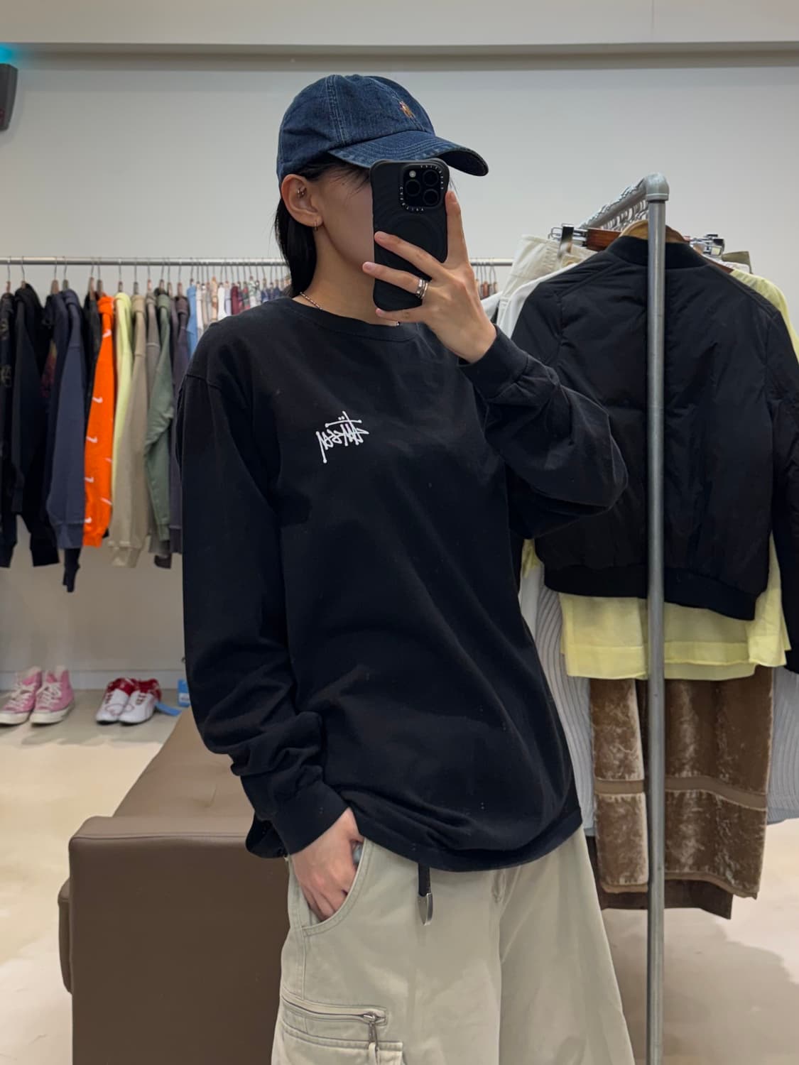 스투시 스탁로고 롱슬리브 상품이미지6