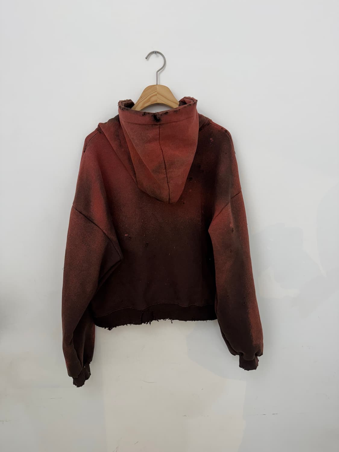 빈티지 크롭 후드집업(기모) 상품이미지5