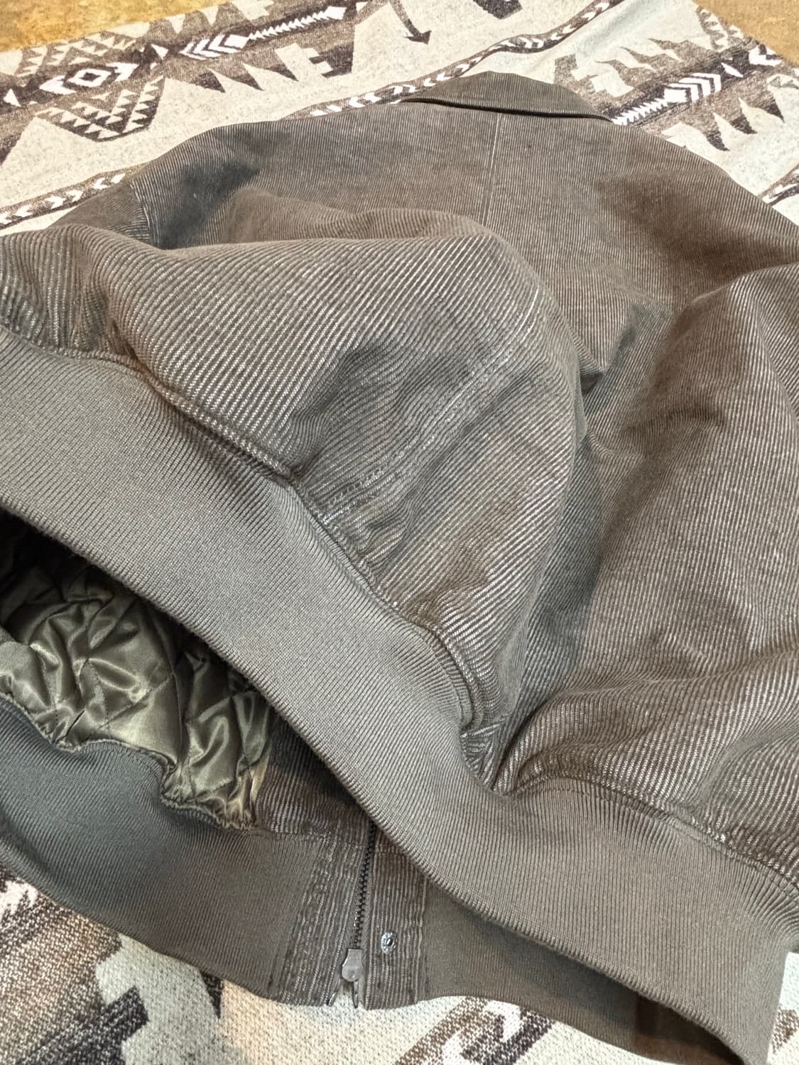 빈티지 스타일 코듀로이 봄버 상품이미지6