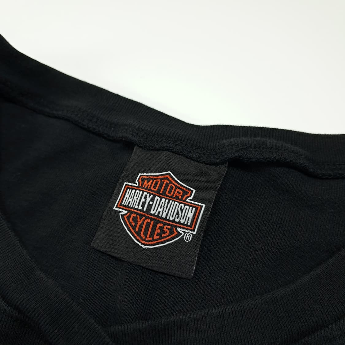 CL563 2XL 할리데이비슨 00s 미국판 타이거로즈 블랙 V넥 티셔 상품이미지4