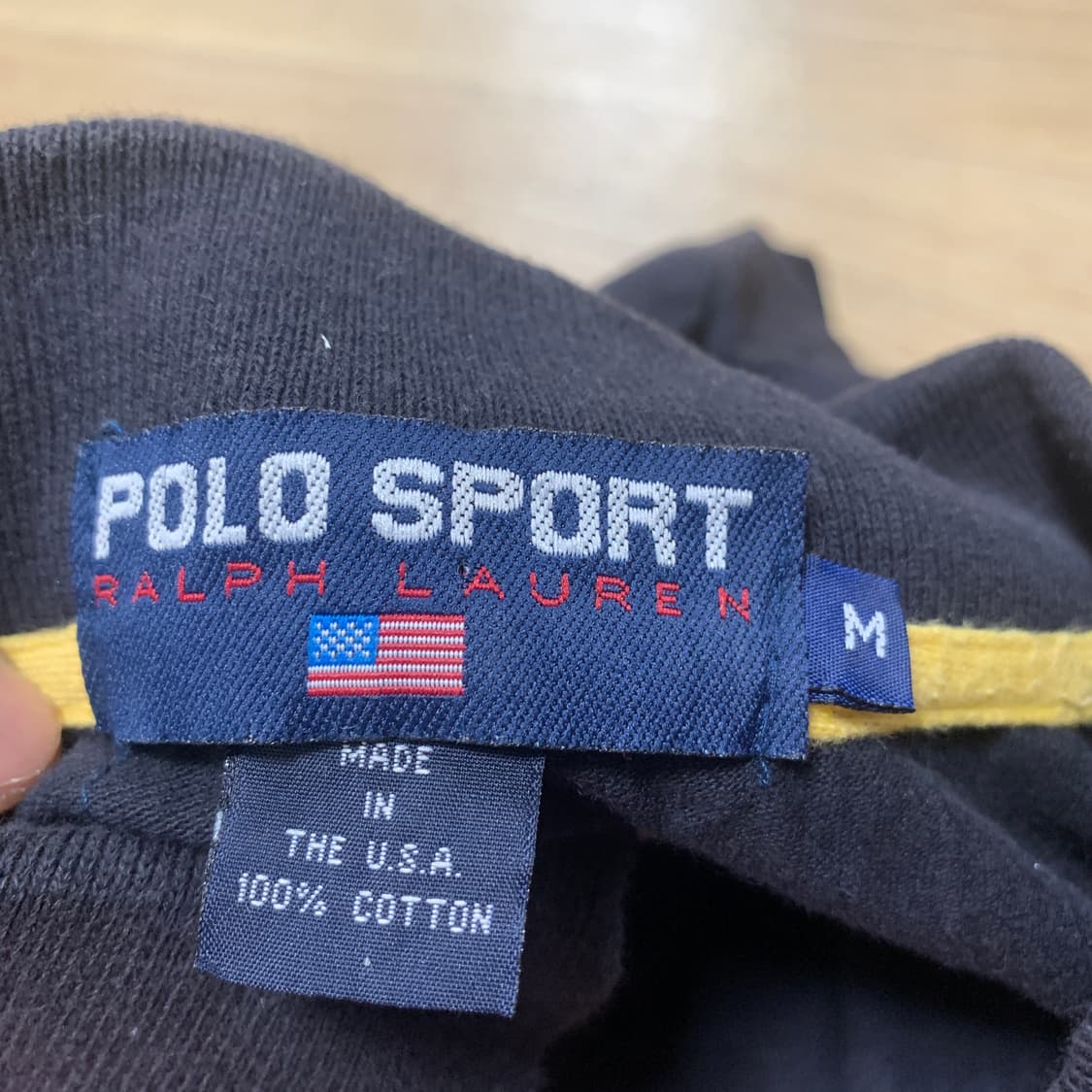 M) Polo Sport 폴로스포츠 made in usa 90s 카라티 상품이미지3