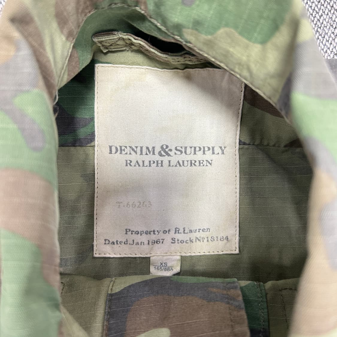 폴로 데님앤서플라이 밀리터리 카모 퍼티그자켓(XS) 상품이미지2