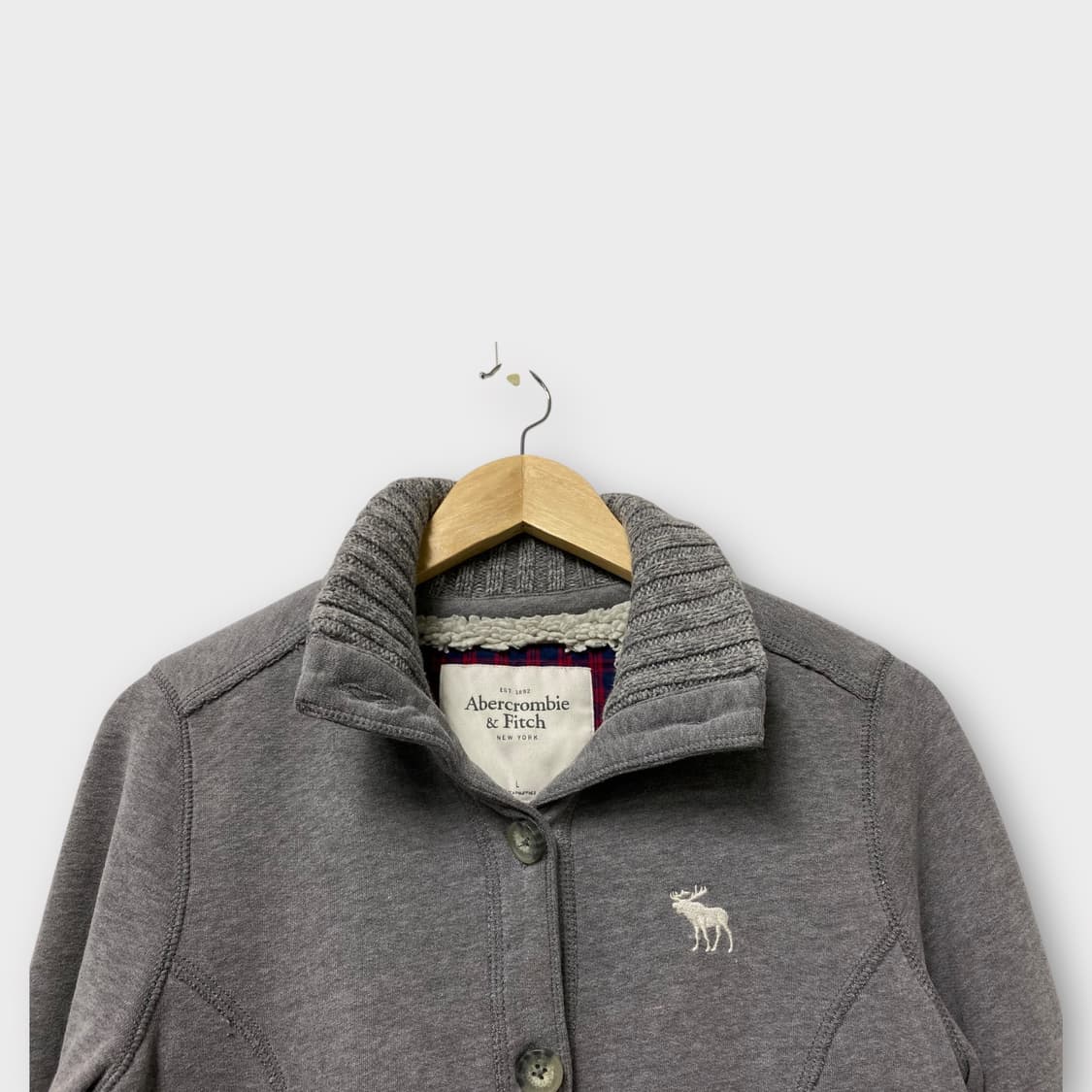 아베크롬비 Abercrombie 골지넥  가디건M 상품이미지6