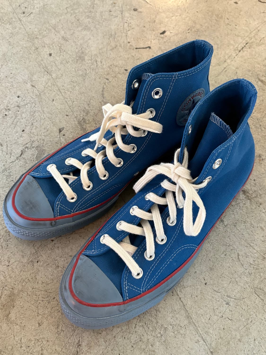 [265] 컨버스 빈티지처리 척 70 하이 블루 상품이미지1