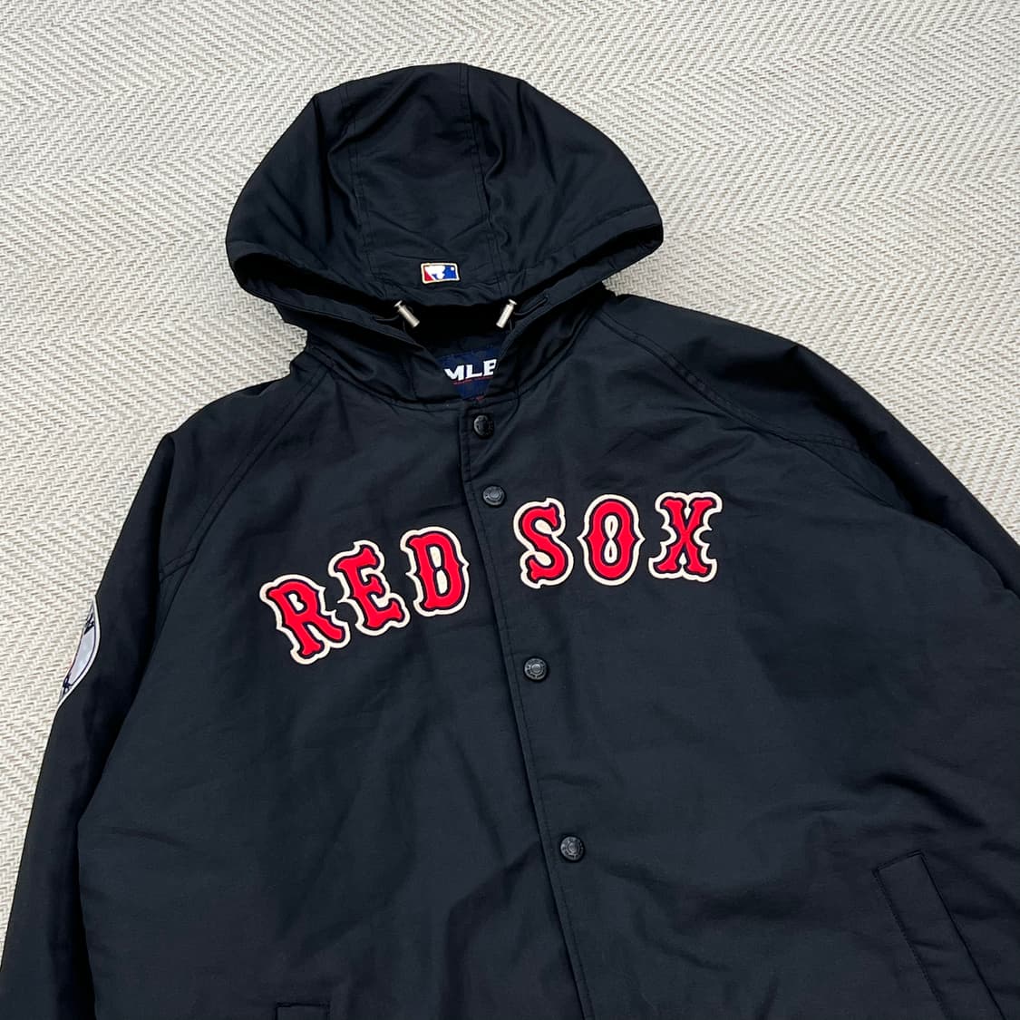 mlb 레드삭스 로고 후드패딩 r2540 상품이미지3