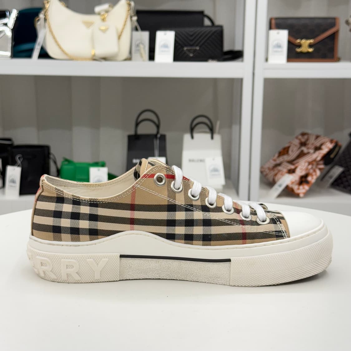 [41] 버버리 체크 코튼 스니커즈 상품이미지3