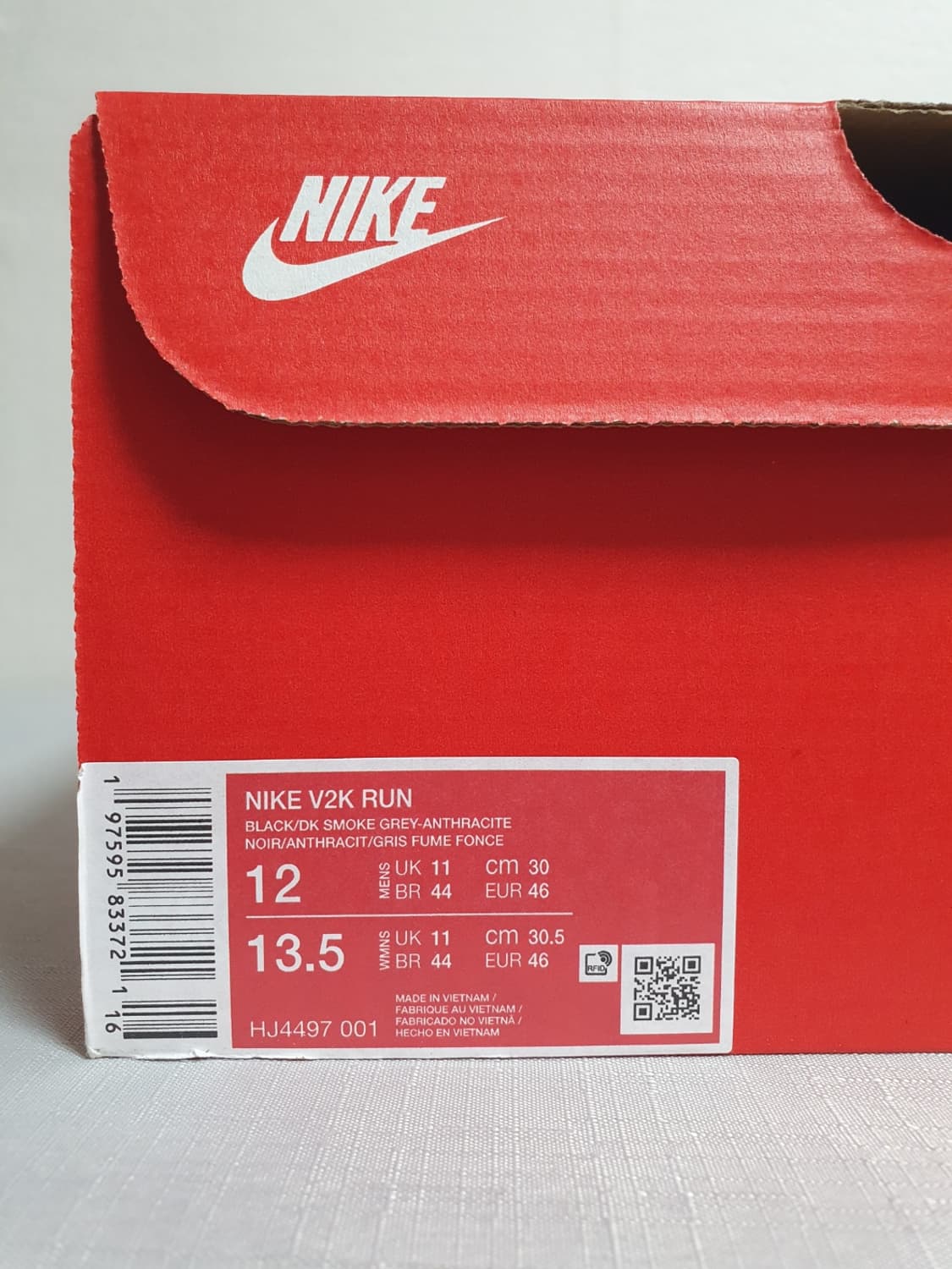 나이키 V2K 런 블랙 앤트러사이트 300mm HJ4497-001 상품이미지9