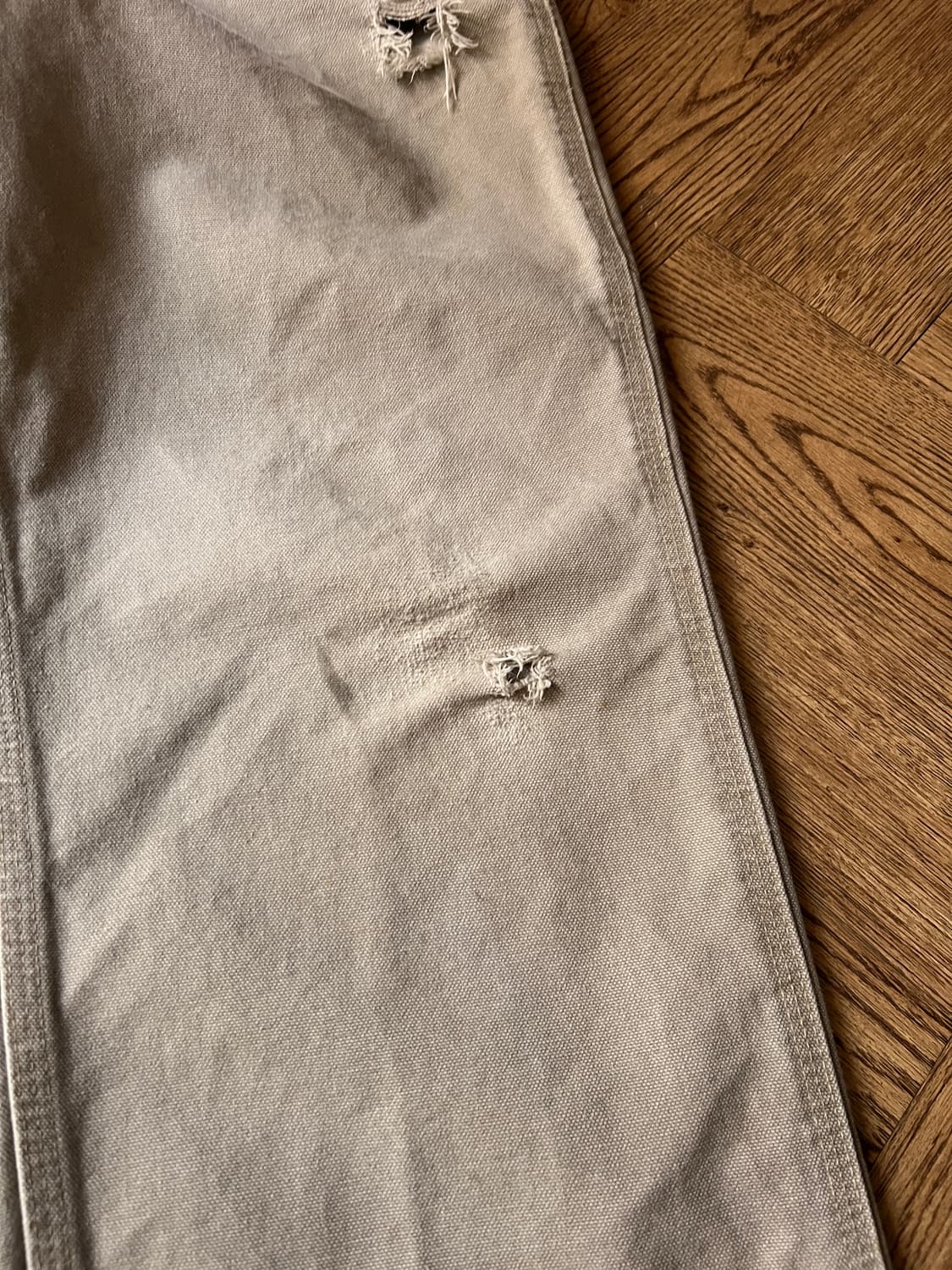 [32]칼하트 USA 빈티지 데미지드 데저트 탄 싱글니 카펜터 워크 팬츠 상품이미지8