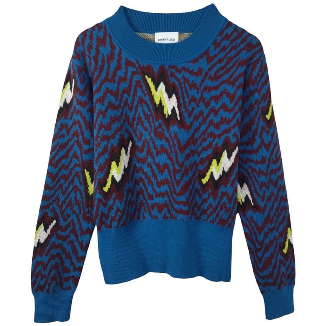 [빔바이롤라] 그래픽 패턴 크루넥 니트 M18578 상품이미지2