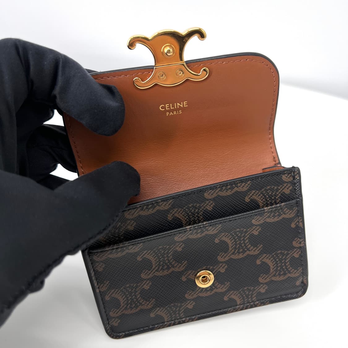 [감정완료] 셀린느 트리오페 플랩 여성 카드지갑 상품이미지8