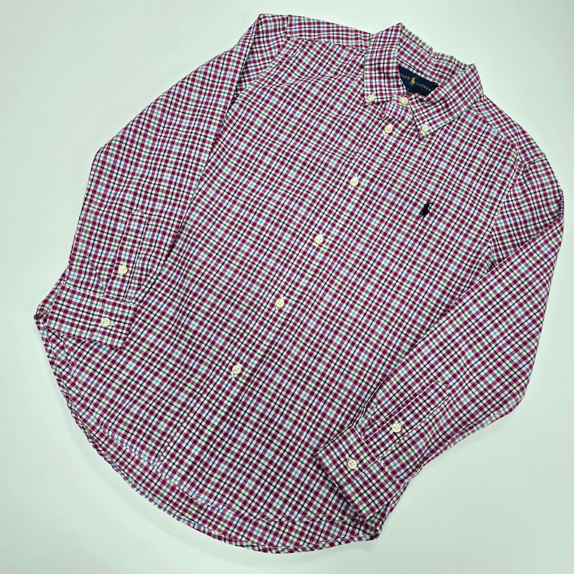 7t 랄프로렌 키즈 체크 셔츠 상품이미지1