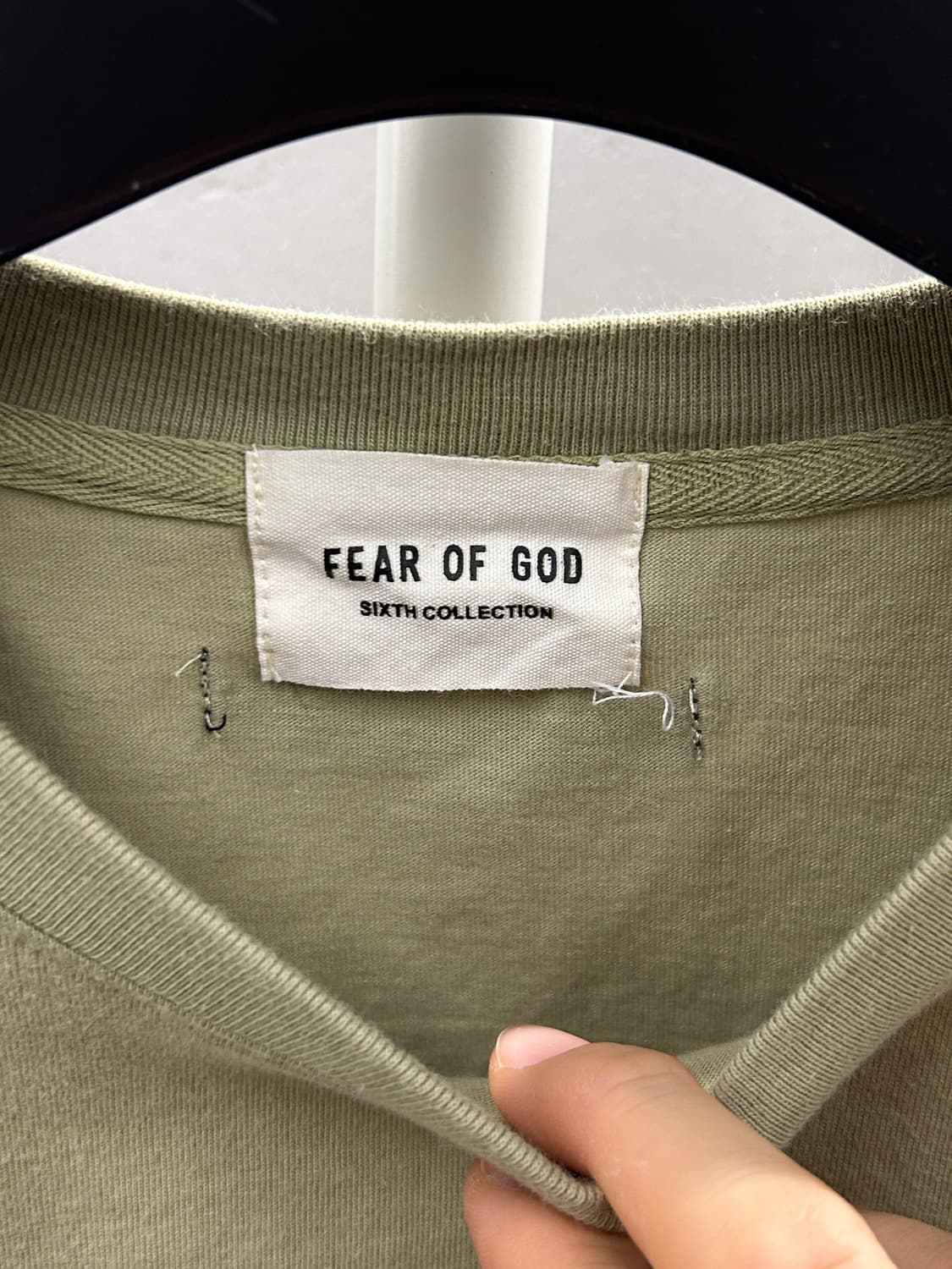 Fear of God FG 반팔 티셔츠 카키 상품이미지7