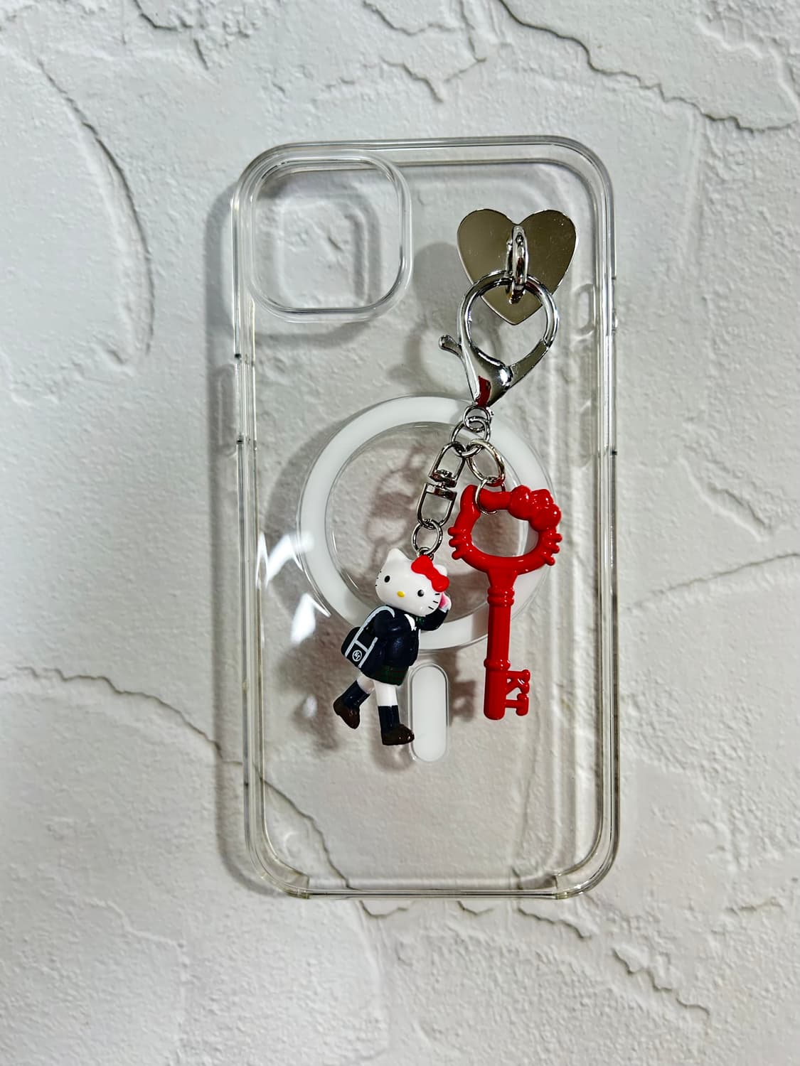 키티 커스텀키링 (핑크 / 레드 /아이보리 ver.) 상품이미지2