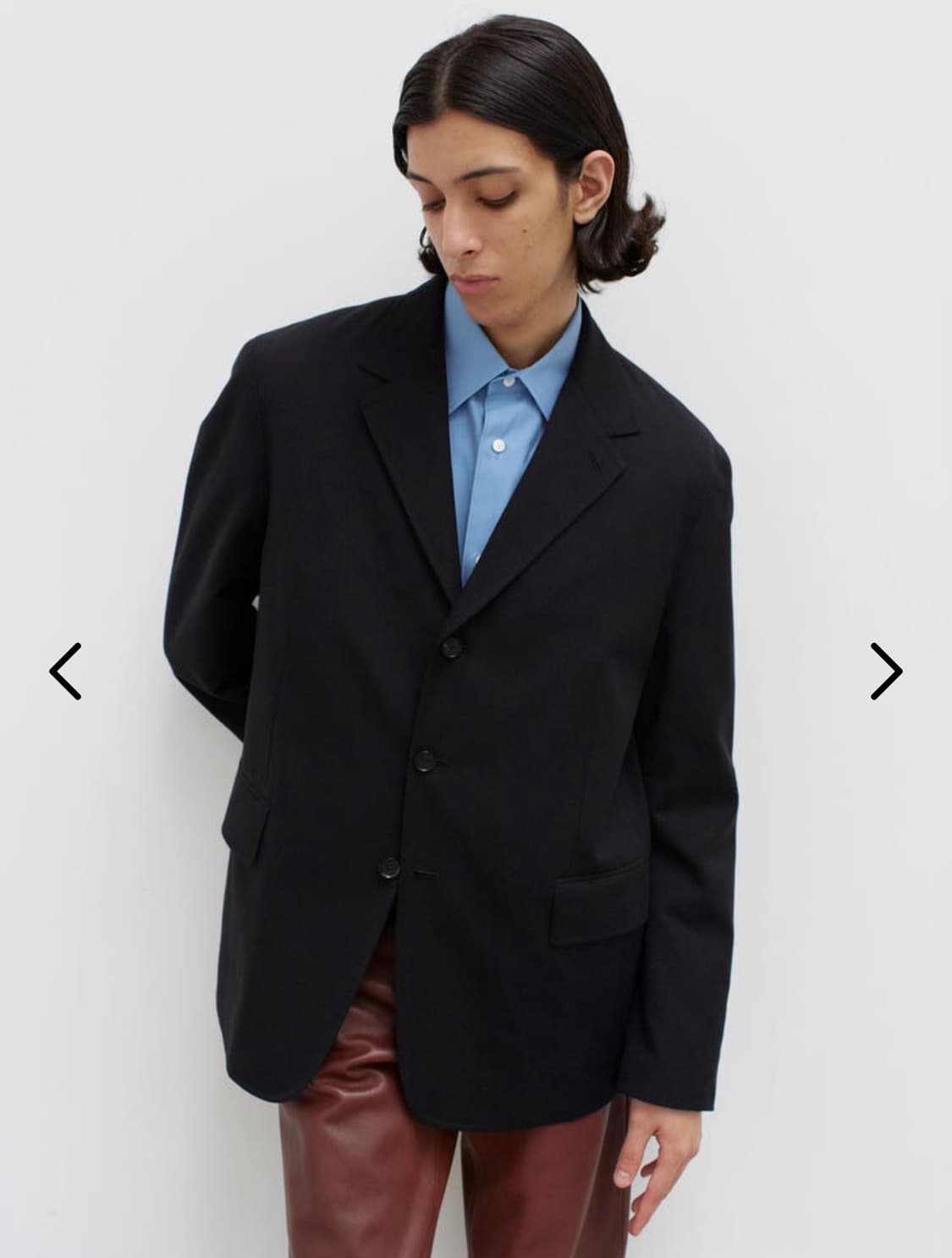 오라리 22aw 슈퍼 파인 울 코튼 트윌 오버 자켓 블랙 5 상품이미지7