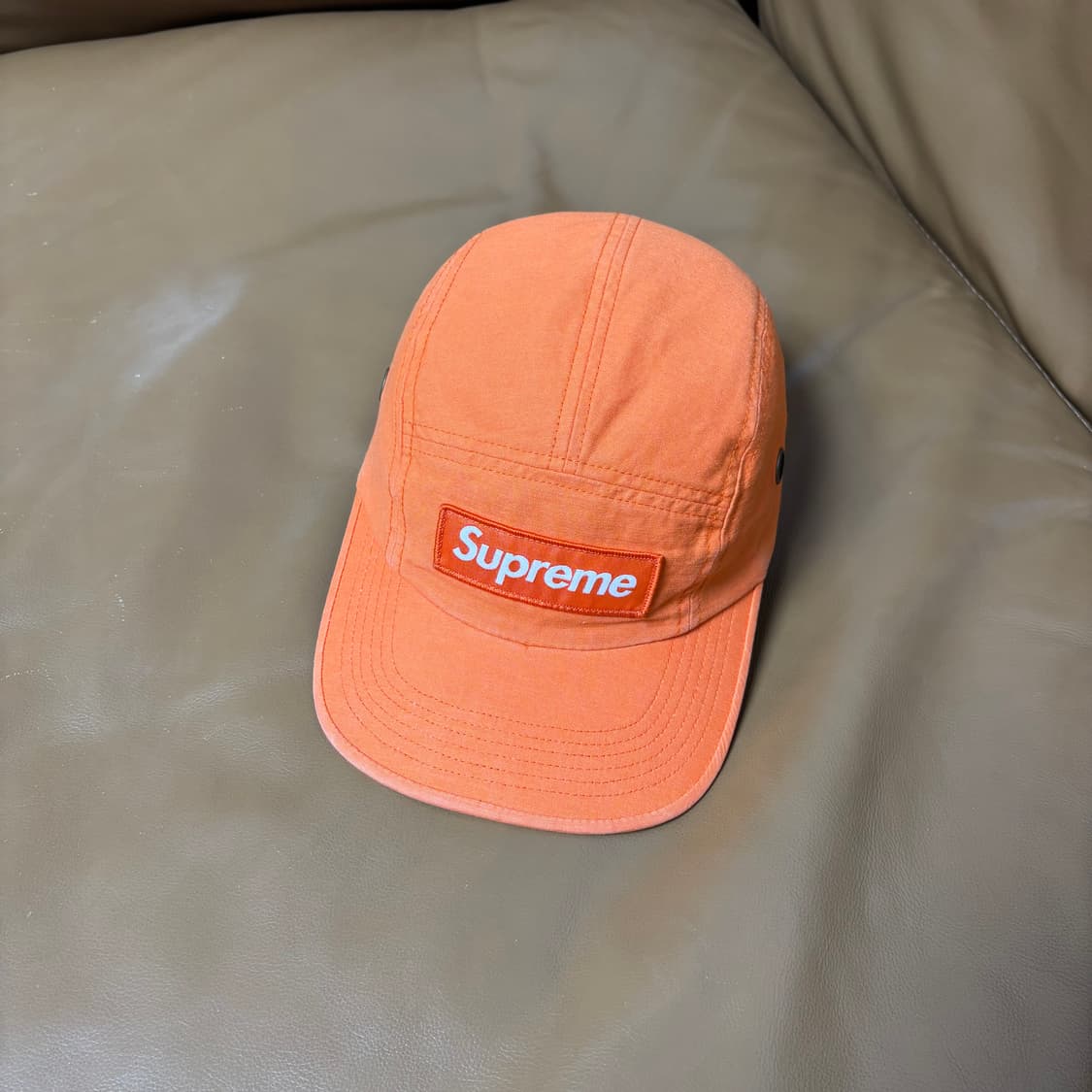 슈프림 캠프캡 모자 박스로고 24ss 밀리터리 오렌지 상품이미지1