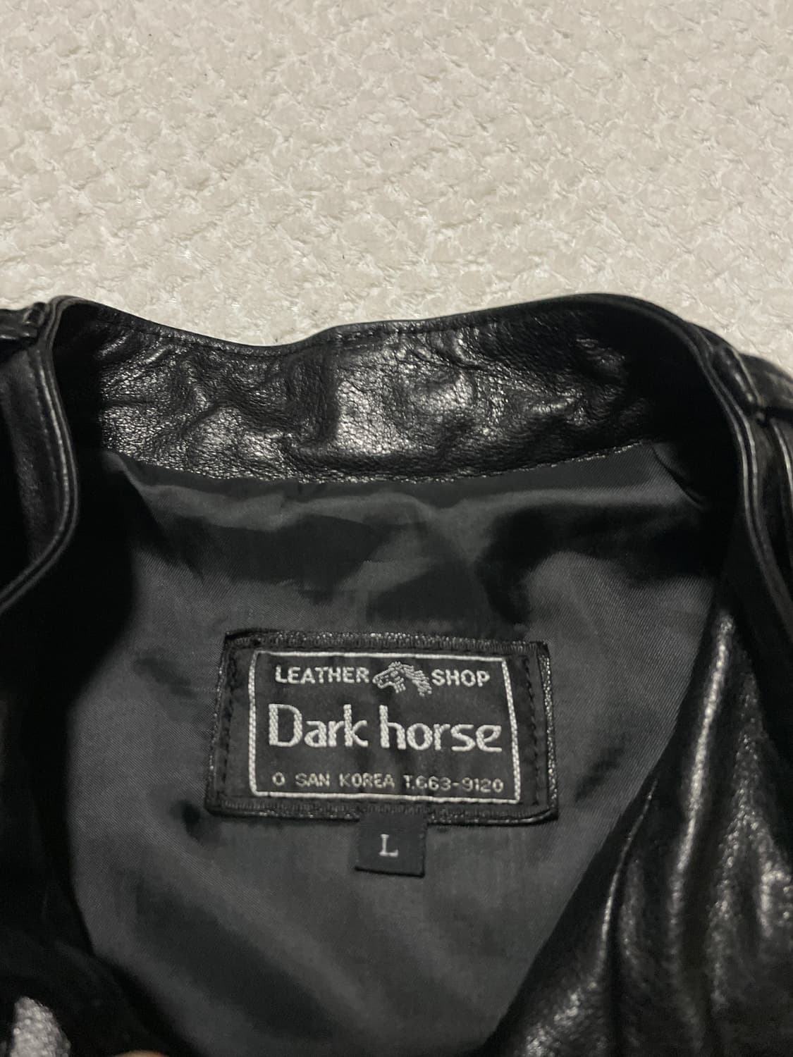 DARK HORSE 웨스턴 무드 램스킨 양가죽 바이커 절개 레더 자켓 상품이미지5