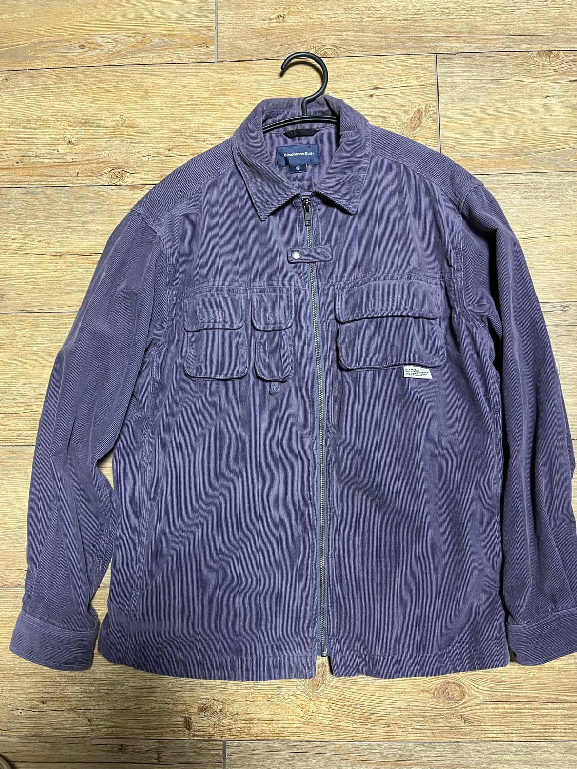 디스이즈네버댓 디네댓 코듀로이 유틸리티 셔츠 자켓 퍼플s 상품이미지2
