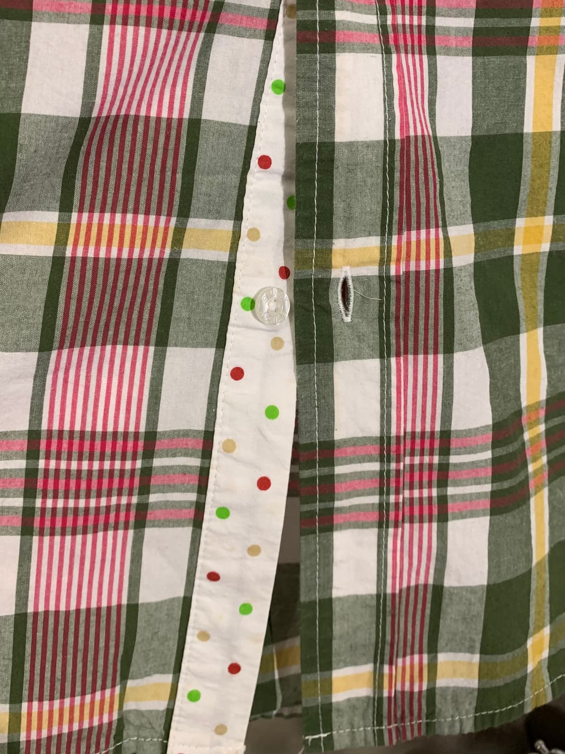 00’s Stussy 스투시 체크 도트 반팔셔츠 상품이미지4