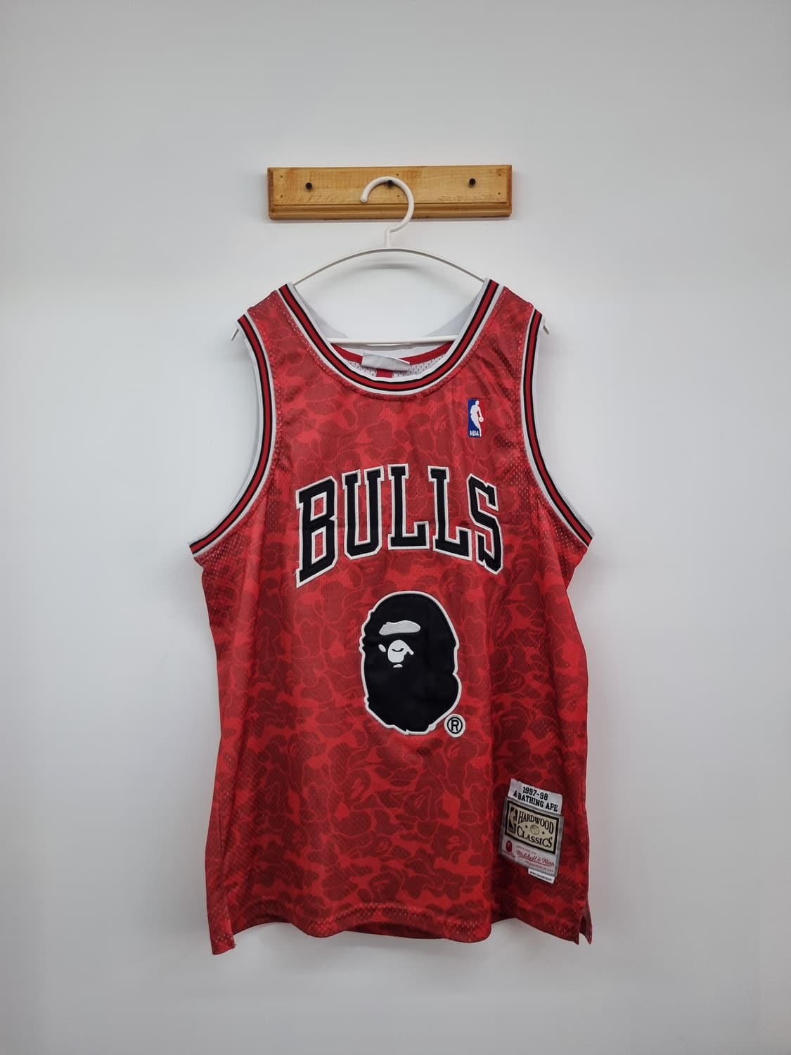 베이프x미첼앤네스 시카고 불스 nba 저지 상품이미지1