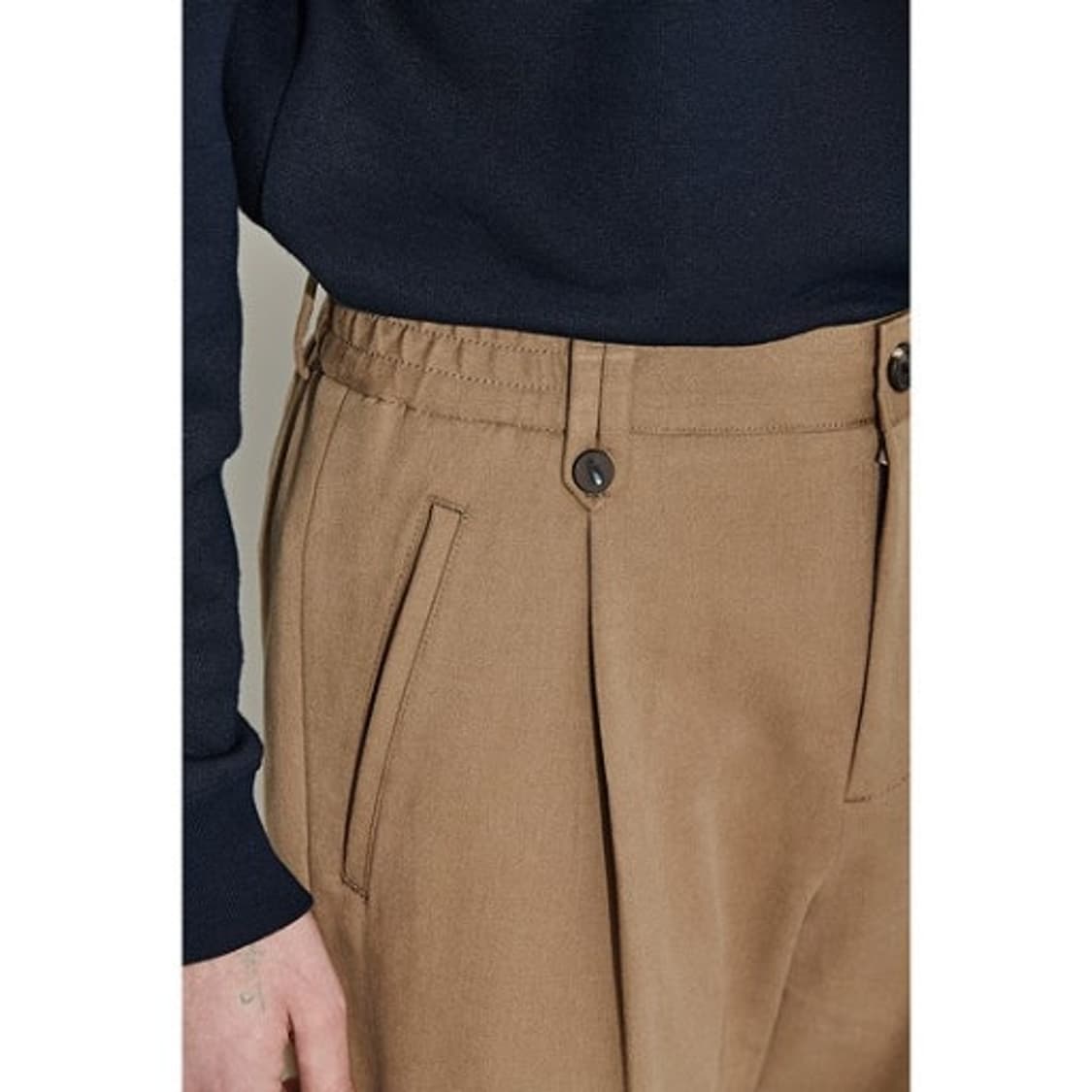 커스텀 멜로우 원턱 세미 배기 슬랙스 팬츠  상품이미지9