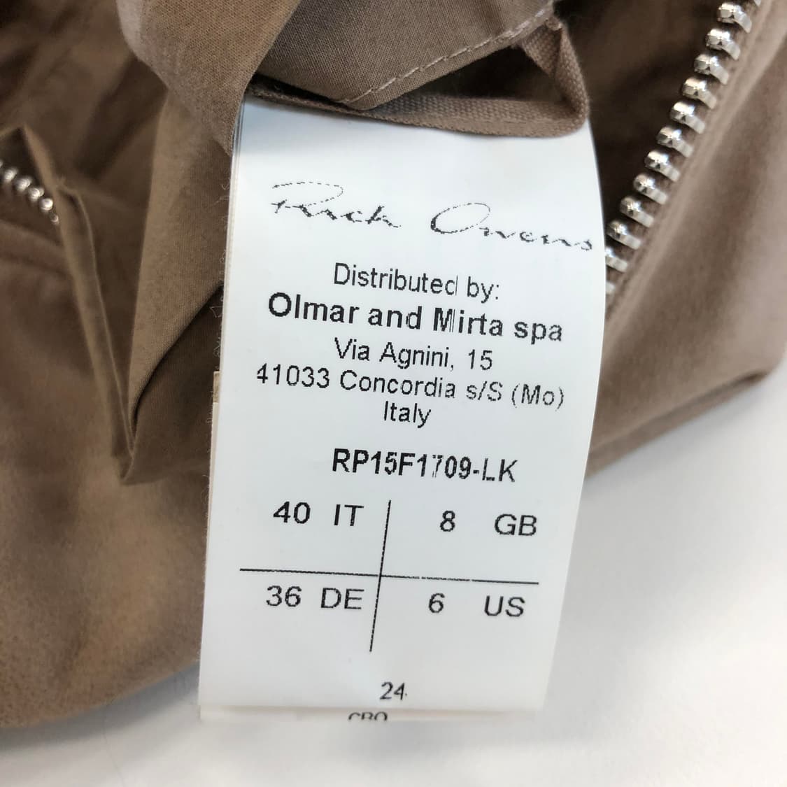 릭오웬스 (국내판) 양가죽 자켓 55 상품이미지6