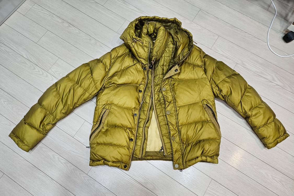 인터메조 머스타드옐로우 후드패딩 상품이미지1