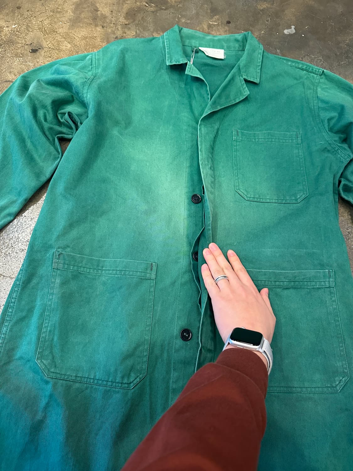 80s Euro 페이딩 워크코트 L 상품이미지3