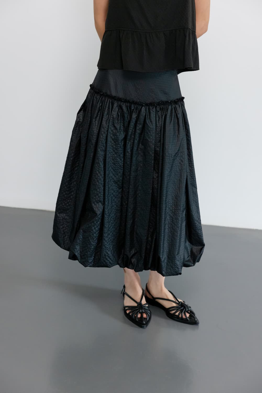 GBH 펌킨 스커트 블랙 M 상품이미지3