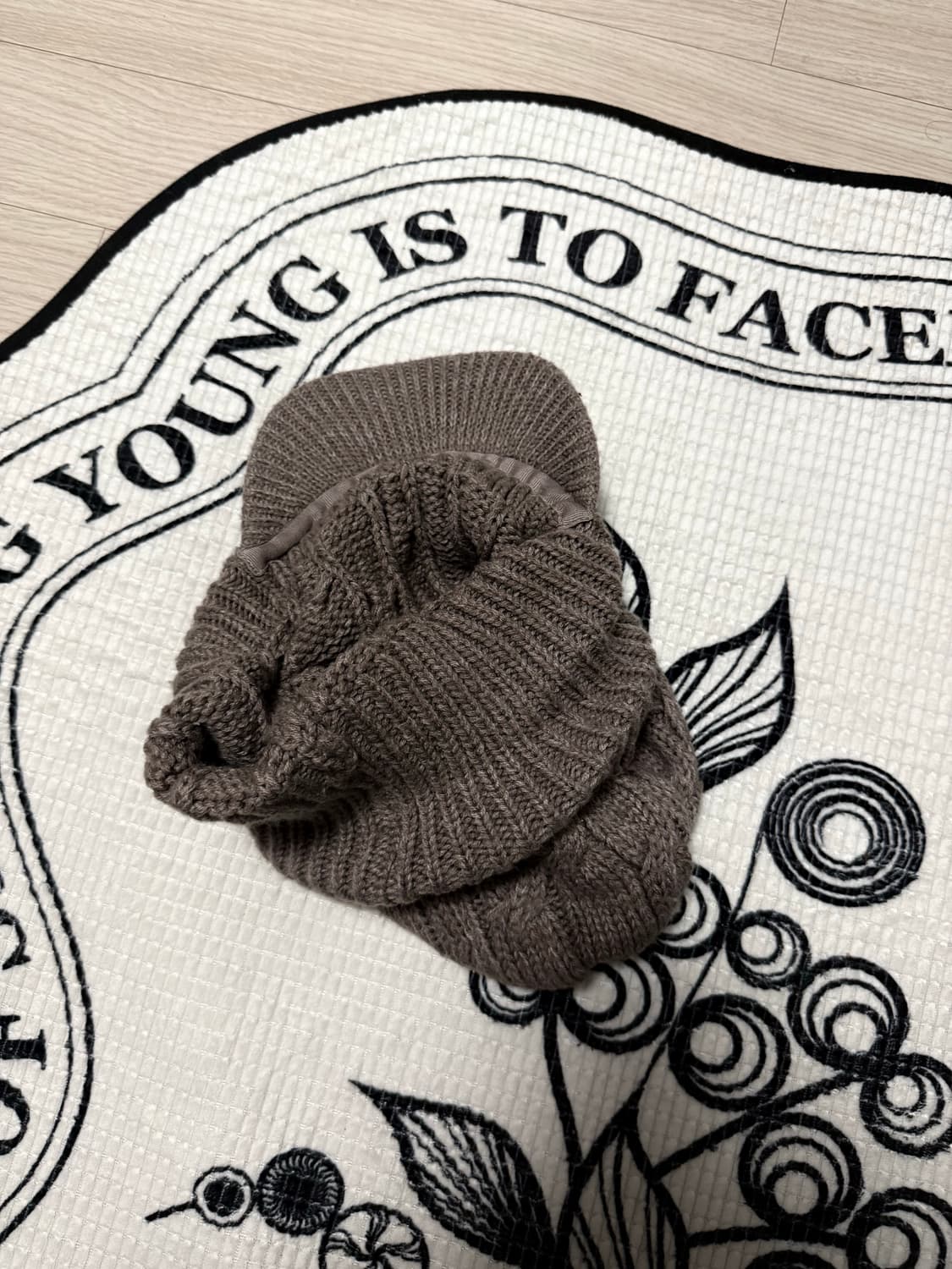 vintage cable beanie cap 빈티지 케이블 비니캡 니트 상품이미지4
