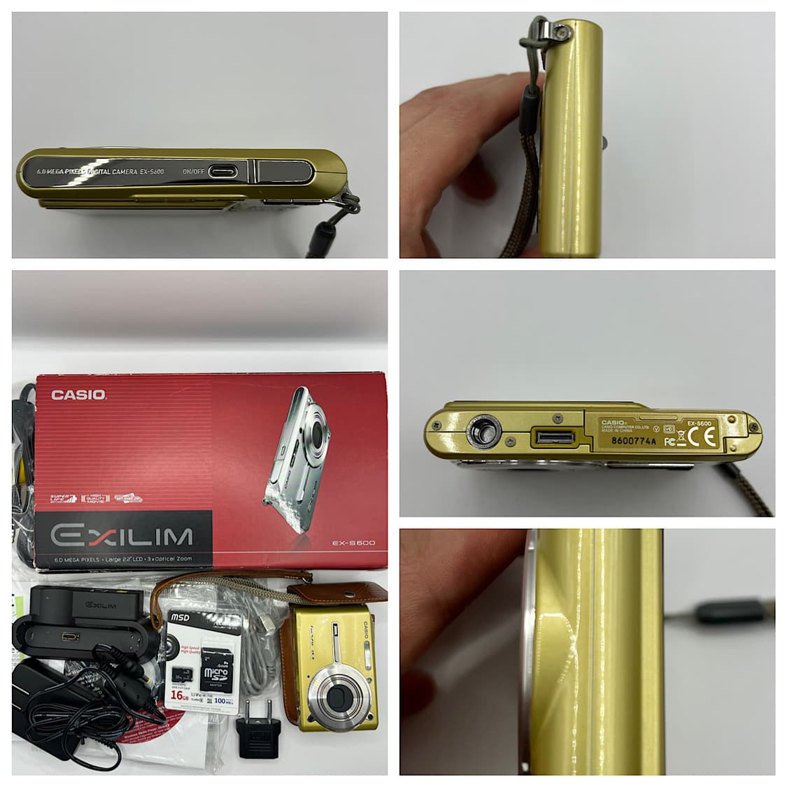 Casio 카시오 엑슬림 ex-s600 빈티지 디지털 카메라 상품이미지4