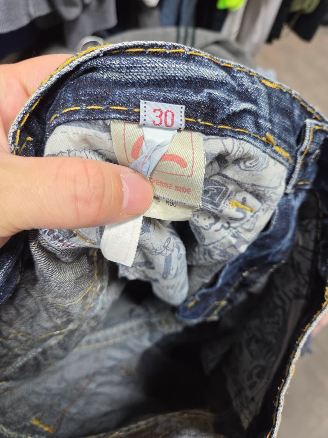 에비수 빈티지 스티치 엔지니어드 데님팬츠 30 상품이미지4