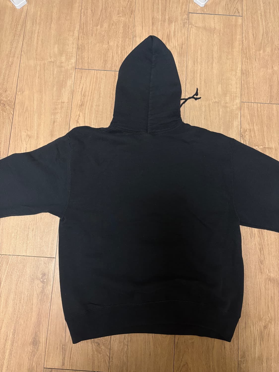 빈티지 러셀 후드티 블랙 상품이미지2