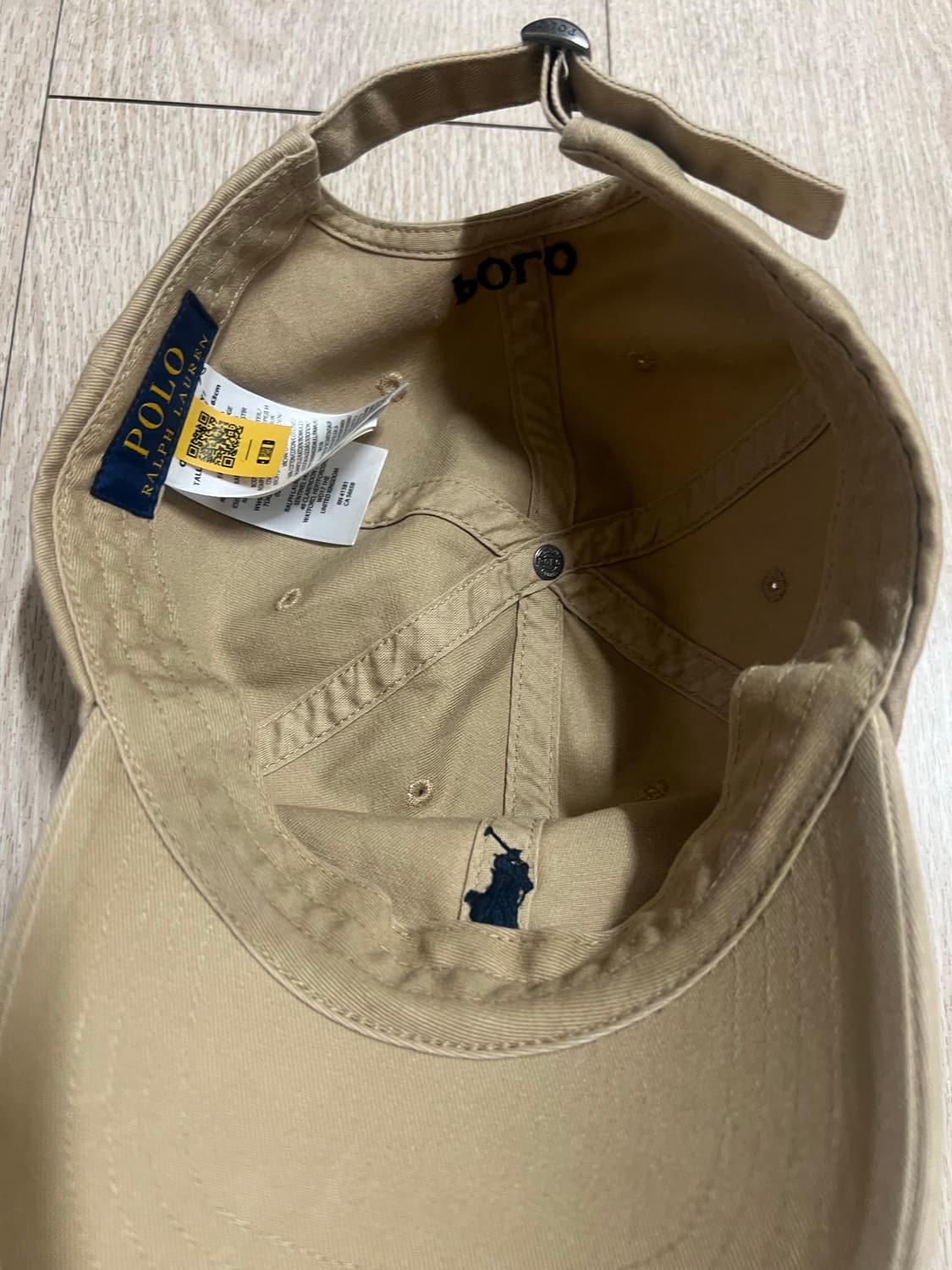 폴로 베이지 볼캡 상품이미지2
