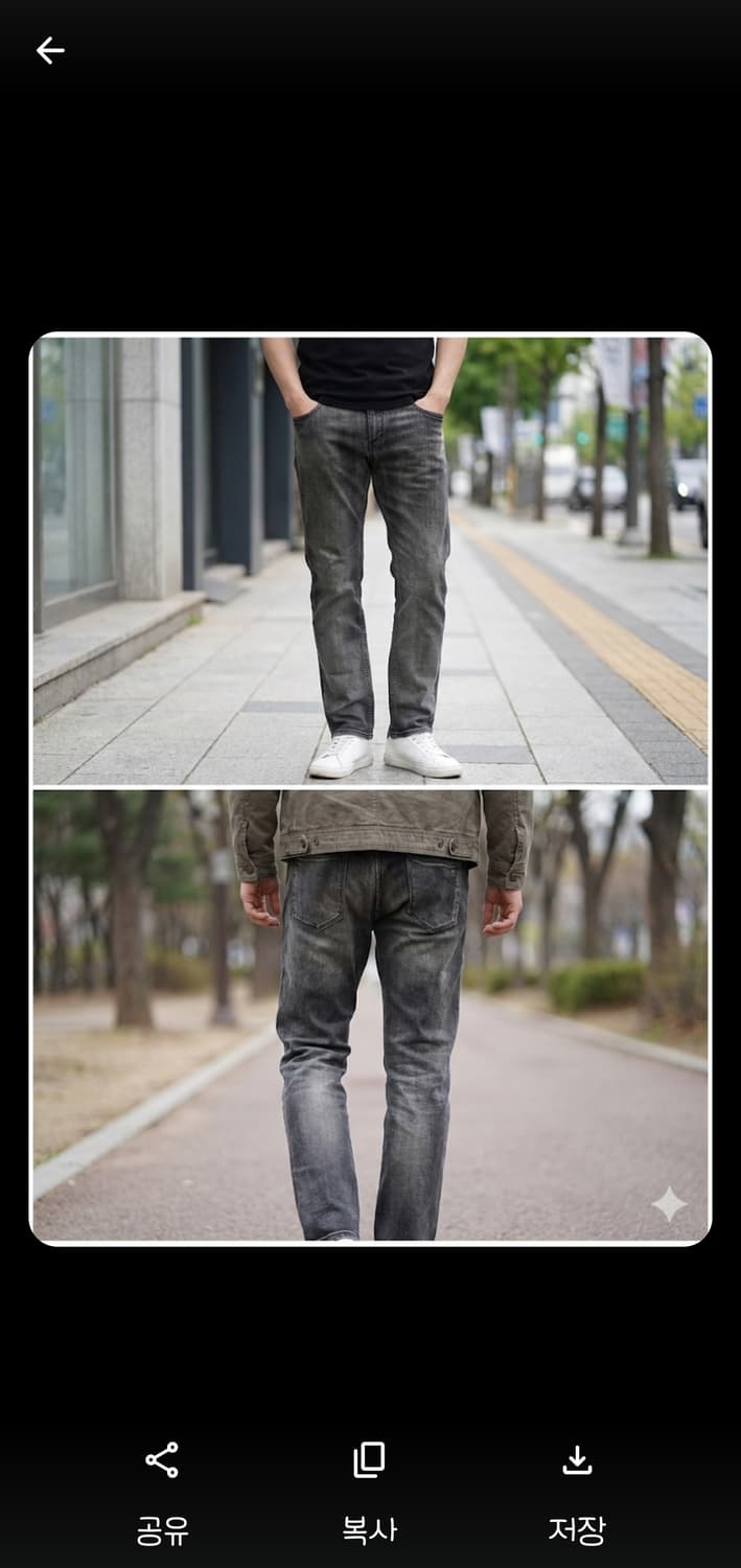 버버리 브리트 라인 빈티지 흑청 오일 워싱 데님 팬츠 38인치(허리5 상품이미지3