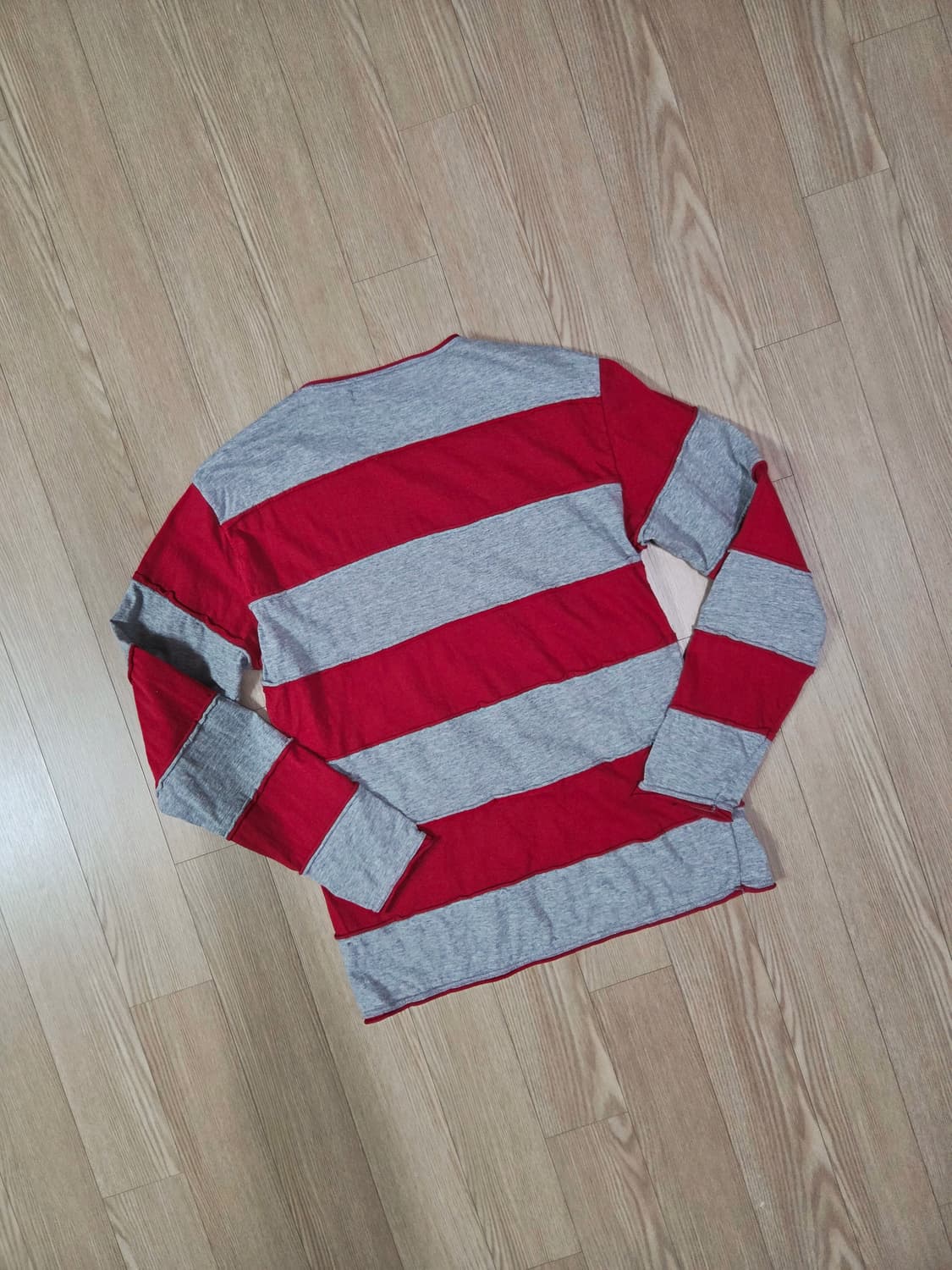 타라곤 재팬 레드 스트라이프 롱 슬리브 티셔츠 상품이미지5