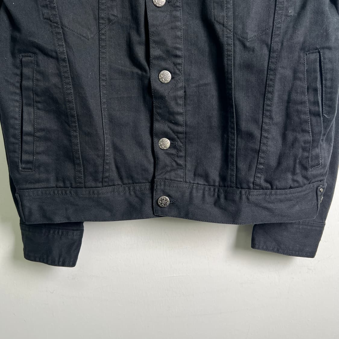 jpn vtg 빈티지 블랙 스터드 데님 자켓 M 상품이미지6