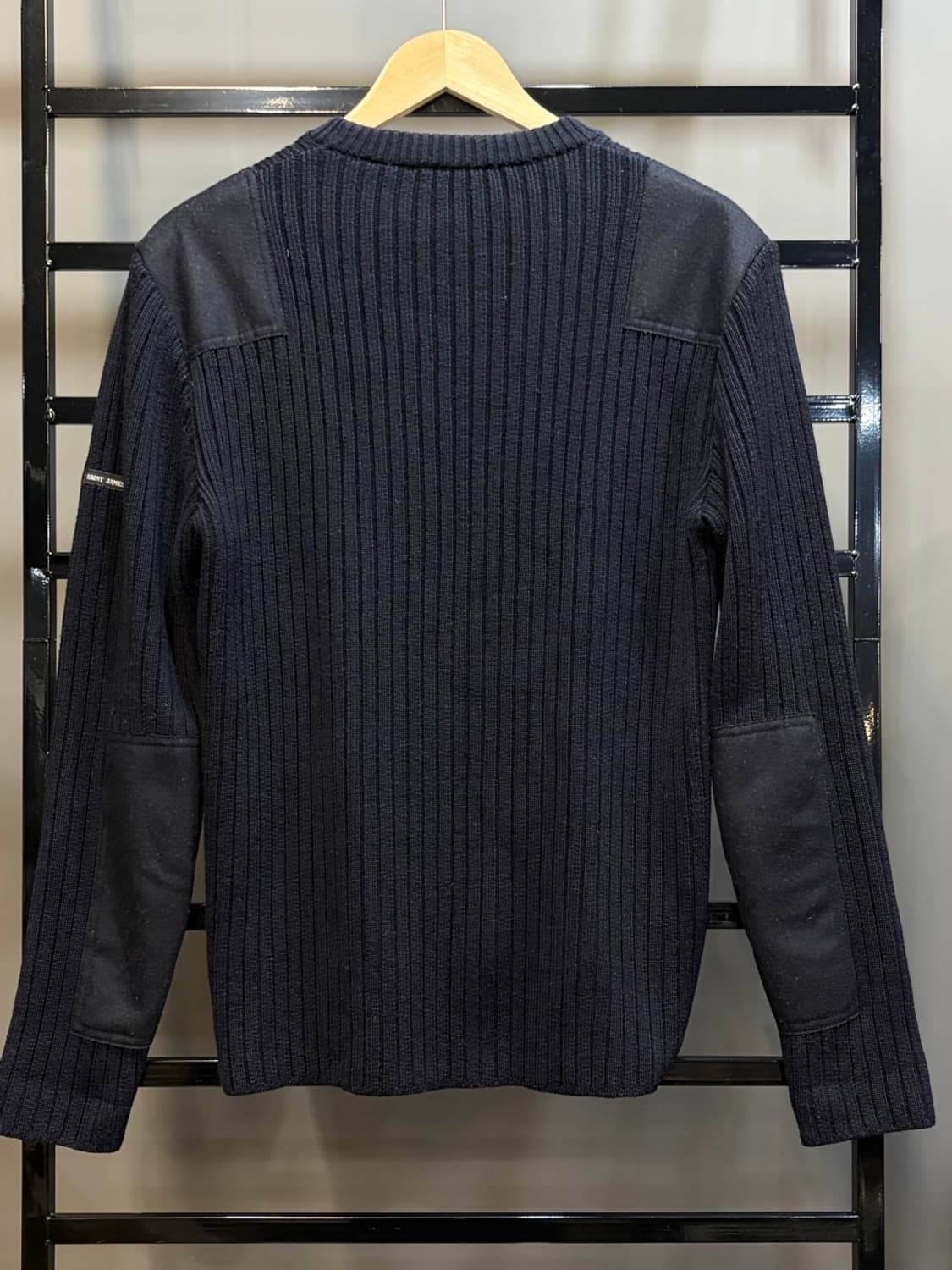 (약95) 세인츠제임스 패치디테일 트윌 니트 딥네이비 8.9   상품이미지2