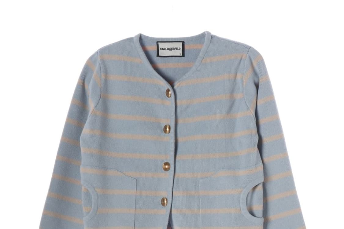 칼라거펠트 파리스 스트라이프 니트 가디건 66 상품이미지3