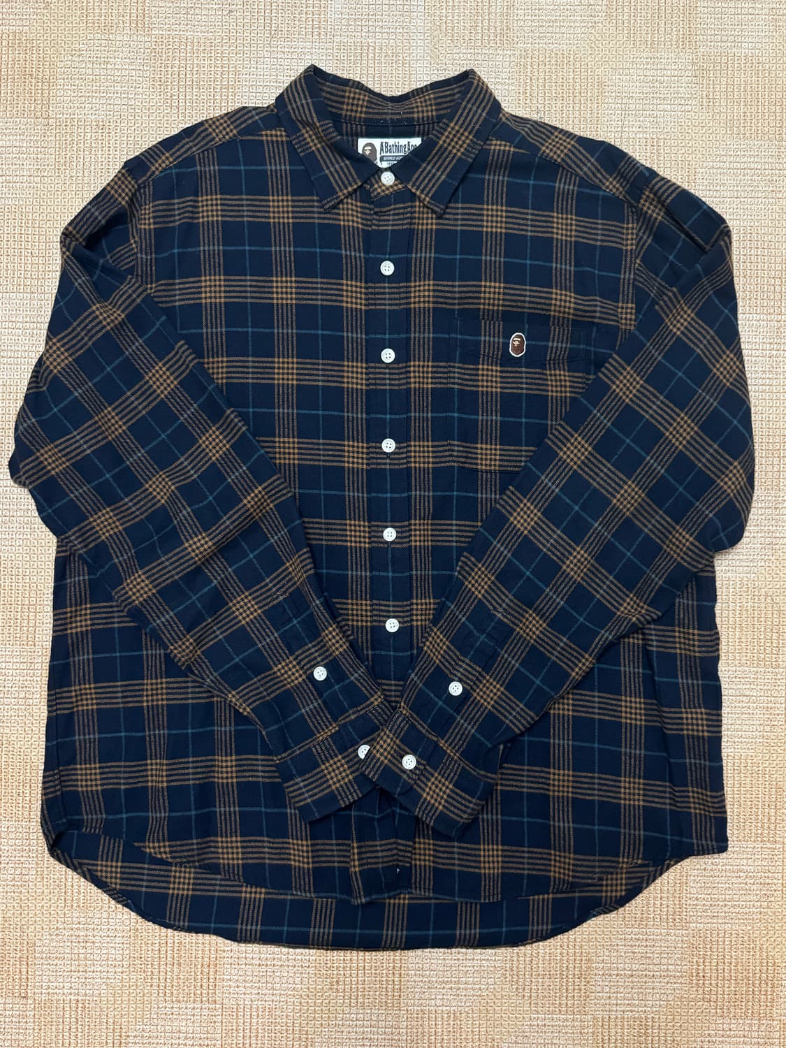 베이프 체크셔츠 L 상품이미지1